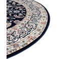 thumbnail image 6 of Unique Loom Narenj Collection Area Rug - Leeds (10' Round Navy Blue/Beige), 6 of 7
