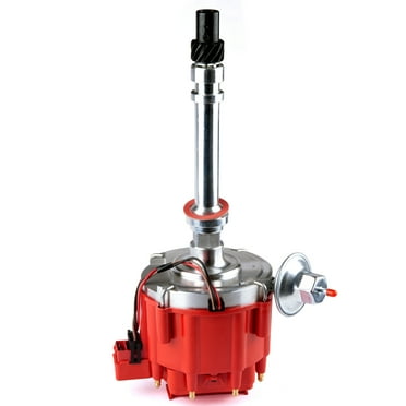 Ignition Distributor w/Cap & Rotor Compatible with Chevy GM SBC 262 267 305 307 327 350 400 small blocks 402 454 big blocks BBC V8 65k Coil HEI GM08