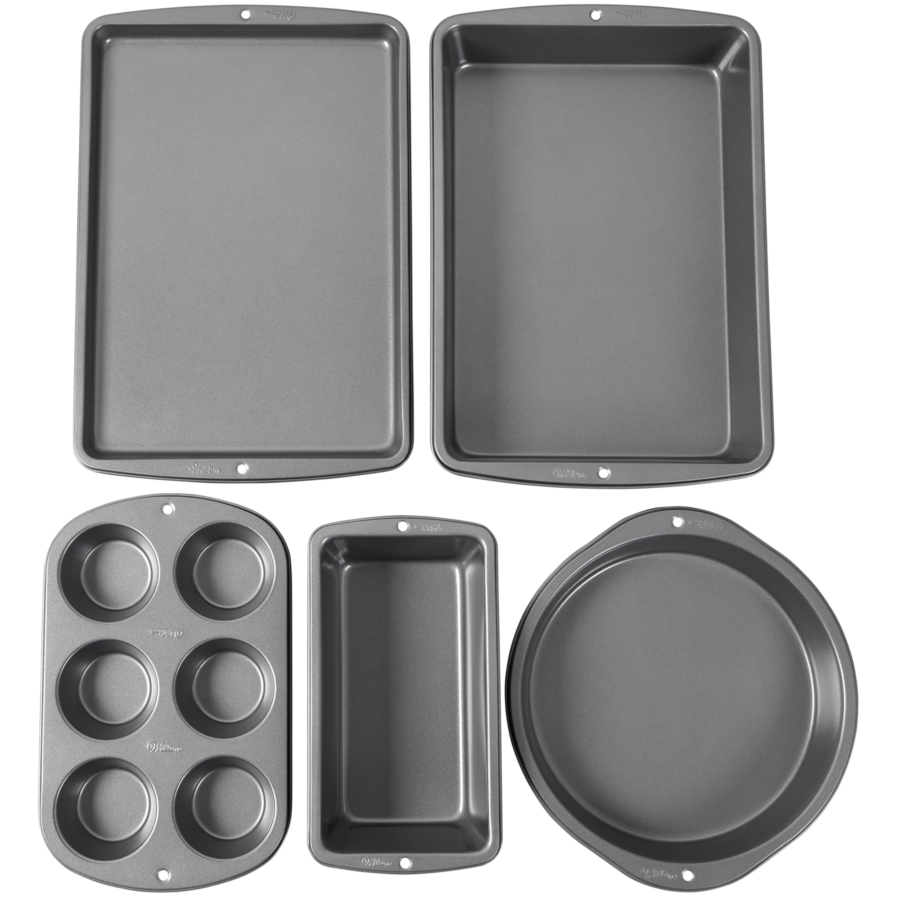 Wilton Bake It Better Nesting Non-Stick Bakeware Set, 5-Piece