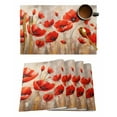thumbnail image 2 of Spring Watercolor Poppy Flower Plant Table Runner Wedding Decor Table Runner Home Dining Coffee Table Decor Tablecloth, 2 of 6