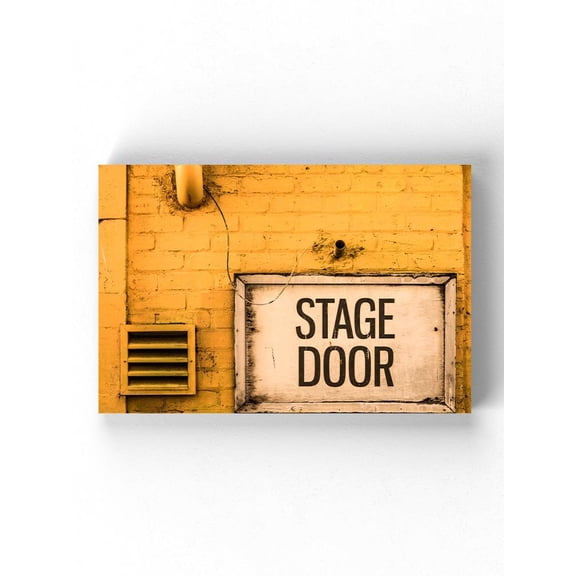 Stage Door Sign Wrapped Canvas  -Image by Shutterstock,