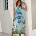 thumbnail image 2 of Happy Mother's Day Sleeveless Dress Woman Fashion Long Dresses Women's Summer Suit Dress 2025, 2 of 7