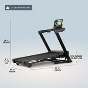 NordicTrack T Series 16 Smart Treadmill with 16 Touchscreen, iFIT Enabled, 0-12% Incline, ActivePulse™, SelectFlex™ Cushioning & SpaceSaver® Folding Design