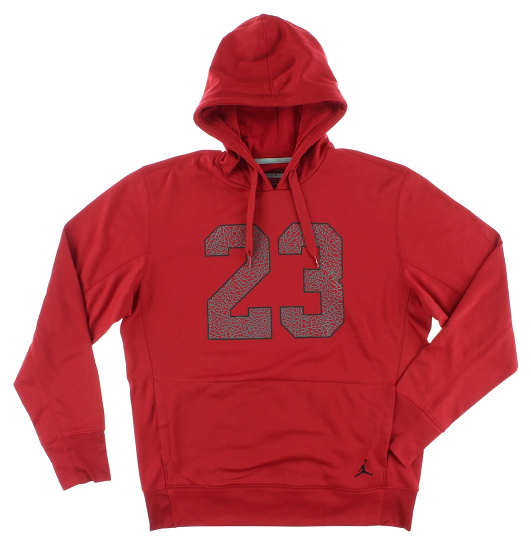 mens red jordan hoodie