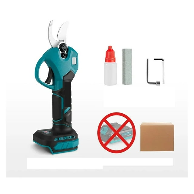 30mm Brushless Electric Pruner Shear 2 Gears Cordless Fruit Tree Bonsai Pruning Electric Scissors ,Less Effort