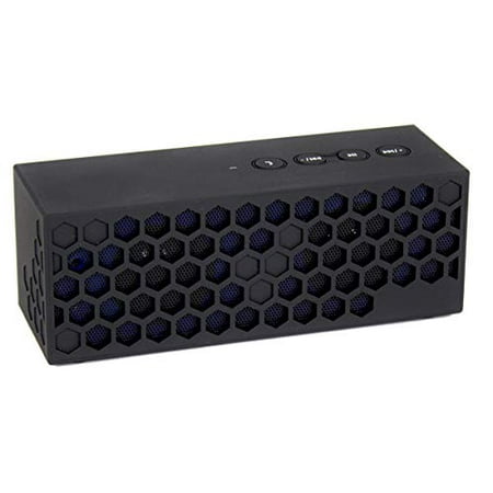 Foldable Portable Travel Speakers - Portable Power Bank Wireless Bluetooth Speaker 2600mAh Executive Conference Stereo Handsfree Player Multi Purpose Travel Companion Battery Backup w/Mic 3.5mm Aux Input Jack Full Music Control (Black)