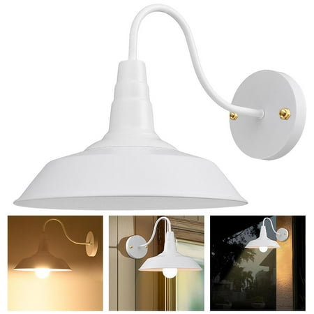 Yescom Retro Vintage Industrial Barn Style Light Wall Sconce Wall-mounted Metal Lampshade ...