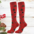 thumbnail image 2 of Chaussettes de Sport en Coton pour Femmes Motif de Noël, 2 of 2