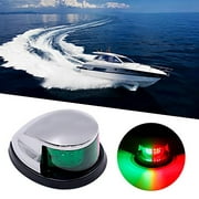 Obcursco LED Boat Navigation Lights Horizontal Mount, Marine Running Bow Lights for Pontoons, Fishing Boat, Yacht, Skeeter, DC 12V