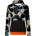 thumbnail image 3 of Chandail en Molleton Chat Citrouille Pull Col Rond Halloween pour Femmes Manches Longues Décontracté Ample, 3 of 4