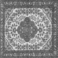 thumbnail image 1 of Ahgly Company Indoor Square Medallion Gray Traditional Area Rugs, 3' Square, 1 of 1