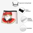 thumbnail image 3 of Susaid Watermelon Gnome Print Men's Mesh Boxer Briefs Cooling Breathable Sports Underwear Wide Waistband Boxer Briefs W/Fly-Small, 3 of 5