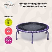 JumpSport 350 PRO Fitness Trampoline, Cardio Workout Equipment, 39 Inch, Purple