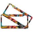 thumbnail image 2 of License Plate Frame Colorful Quilt Strips License Plate Cover License Plate Novelty License Plate Frame 2 Pieces Modern Accent Stainless Aluminum License Plate Frames for Men/Women 12.2 X 6.3 inch, 2 of 6