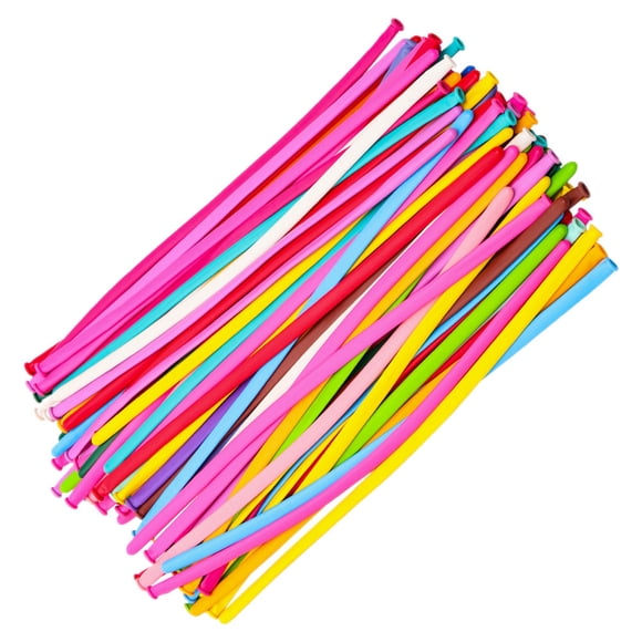 ETHZZLE 100Pcs Versatile Balloon Kit with Long Balloons for Festival Celebrations and Wedding Decor