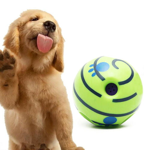 BALL Funny Wobble Wag Giggle Ball Dog Play Training Pet Toy With  Sound Hot No Harm. 