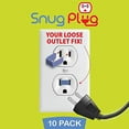 Snug Plug Your Loose Outlet Fix (10/Pack Clear)