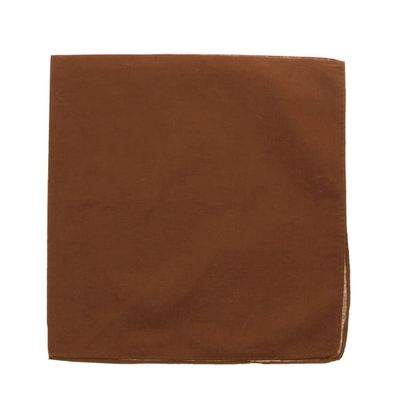 XIBUFE Solid Color Bandana Brown Bandana