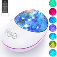 thumbnail image 3 of XYCCA Lucky Stone Ocean Led Projection lamp, Dream Music Atmosphere lamp, Bluetooth Remote Control LED Children Night Light (Black), 3 of 7