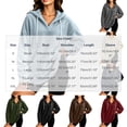 thumbnail image 3 of hlysgo Womens Oversized Sherpa Hoodie Pullover Fuzzy Fleece Sweatshirt Plaid Fluffy Tops with Pockets Wine,S, 3 of 6