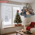 thumbnail image 4 of Stylish Metal Hanging Christmas Tree Wind Spinner - Concentric Circle Design with Festive Winter Scene for Garden & Yard Decor, 4 of 7