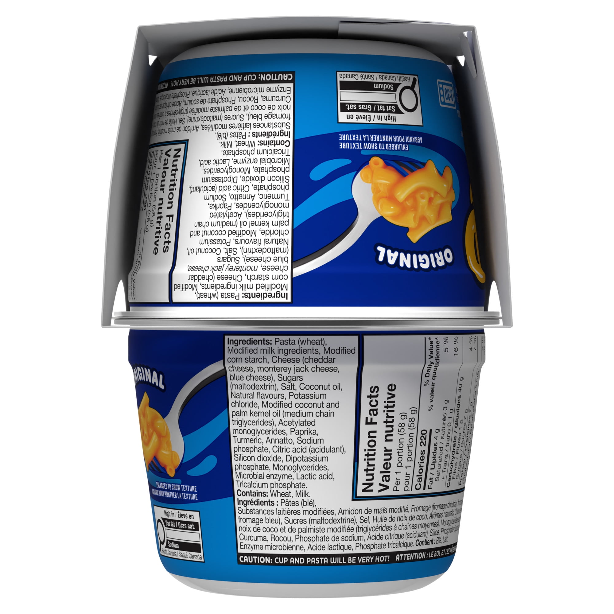 macaroni⭐︎ページ Kraft Dinner Original Macaroni & Cheese Snack Cups, 58g, 4 Cups