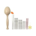 thumbnail image 1 of Darning Egg Darning Needle Large Eye Blunt Needles Repair DIY Wooden Darning, 1 of 8