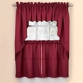 thumbnail image 3 of Collections Etc Solid Textured Swag Window Valance with Rod Pocket Top for Easy Hanging, 3 of 5