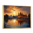thumbnail image 2 of Designart "The Golden Temple of Hinduism II" Spiritual Floater Framed Canvas Print, 2 of 7