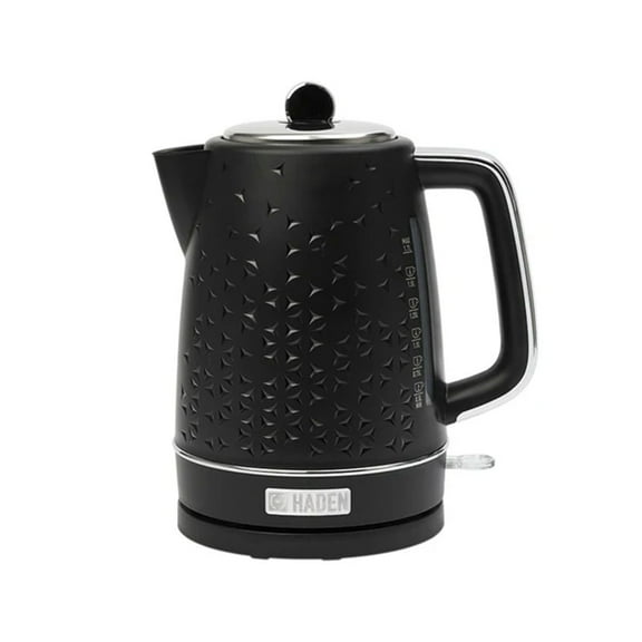 Haden Starbeck 1.7L Stainless Steel Electric Water Kettle, Black & Chrome