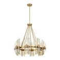 thumbnail image 3 of Warm Brass Eight Light Chandelier from the Biltmore Collection, 3 of 7