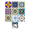 thumbnail image 3 of Adhesivo de puerta de mosaico mexicano 3D, autoadhesivo, mural de azulejos, calcomanía de pared, papel tapiz. Tipo G, 3 of 9