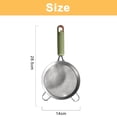 thumbnail image 2 of Stainless Steel Fine mesh strainer Wire sieve for Kitchen tools gadgets,green, 2 of 6