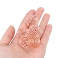 thumbnail image 4 of Uxcell Spiral Bead Cages Pendant,20Pc 25x30mm Thickened Spring Stone Holder,Rose Gold, 4 of 6