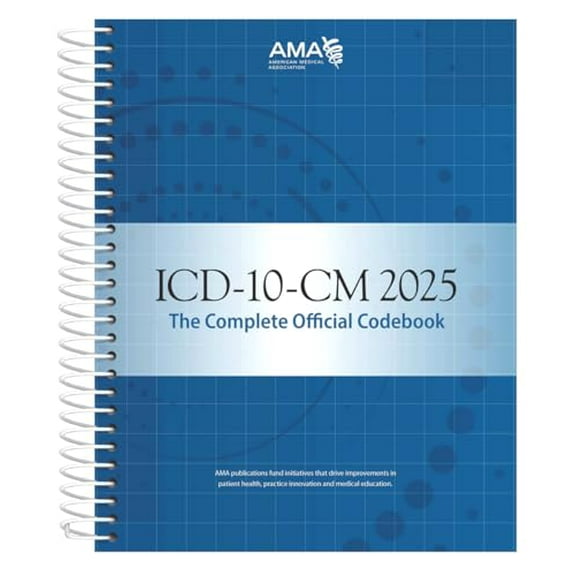 Pre-Owned ICD-10-CM 2025: The Complete Official Codebook, 9781640163102, 1640163107, Paperback,
