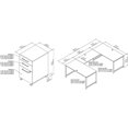 thumbnail image 3 of Bush Business Furniture 400S247PG 60 in. 400 Series Collection U Shaped Desk with 3 Drawer Mobile File Cabinet&#44; Platinum Gray, 3 of 7