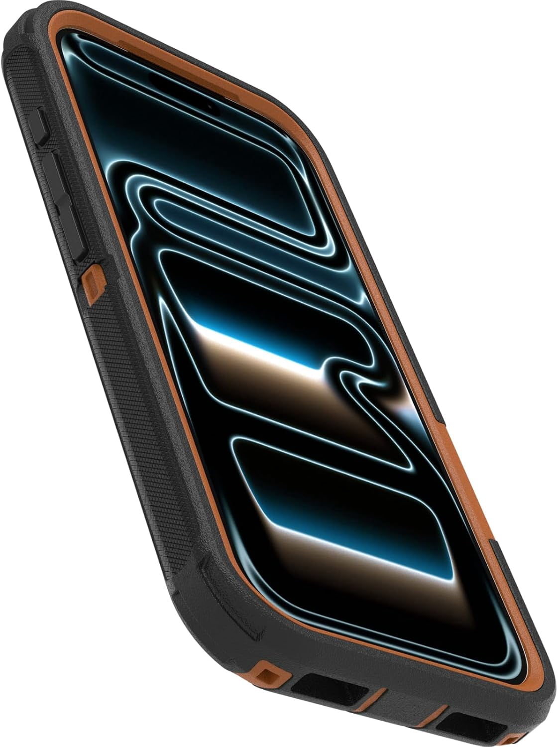 OtterBox iPhone 17 Pro (Only) Bundle: Defender Series Case & Screen Protector - Black Chateau (Black & Orange) - Case Only - Snaps on MagSafe - Tough - Rugged & Durable