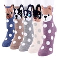 thumbnail image 2 of Womens Girls Funny Novelty Ankle Socks Cute Cartoon Animal Dog Cat Soft Cotton Crew Socks Casual, 2 of 4
