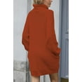 thumbnail image 3 of LAICAIW Robe Chandail Longue Ample à Col Roulé Oversize pour Femmes, 3 of 7
