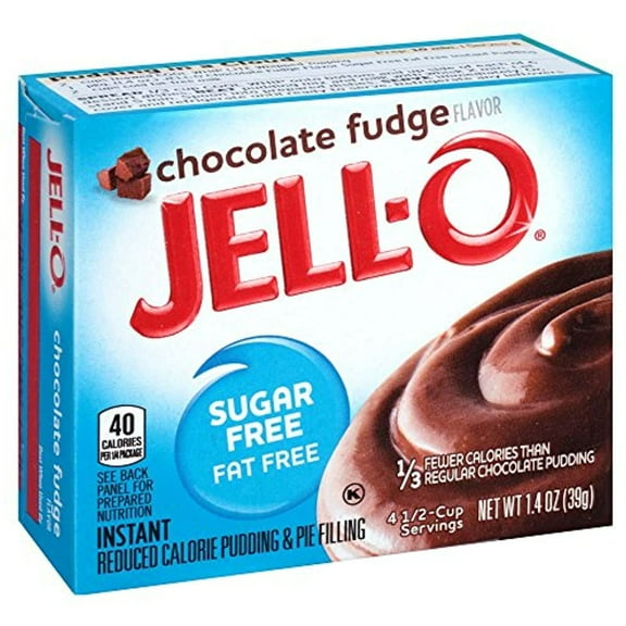 Jell-O Sugar-Free Chocolate Fudge Instant Pudding Mix 1.4 Ounce Box (Pack Of 6)