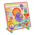 thumbnail image 1 of Wooden Calendar Circle Teaching Clock for Kindergarten Classroom, 1 of 8