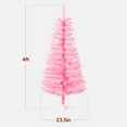 thumbnail image 2 of Best Choice Products 4ft Pre-lit Colored Christmas Tree, Artificial Tree Holiday Decor w/ LED Lights - Pink Tinsel, 2 of 8