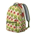 thumbnail image 2 of Candy Donut Ice Cream Students Backpack Cute Summer Food Pattern School Bag with Watercolor Vintage Design, Lightweight and Adjustable Strap, 2 of 6
