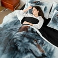 thumbnail image 4 of Feelyou Rustic Grey Wolf Twin Bedding Sets 7-Piece, Watercolor Tree Plant Bedding Comforter Set, Teens Kids Boys Girls Reversible Sheet Sets, Breathable Home Decor, 4 of 8