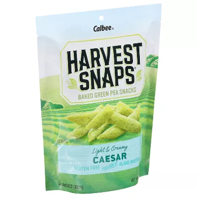 Harvest Snaps Green Pea Snack Crisps Caesar 3.3oz (Pack of 6)