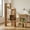 Brown, variant on Spaco 6 Cubes Ladder Shelf Corner Bookshelf Storage Bookcase-White, Tall Bookshelf, Shelves for Living Room, Home Office, Bedroom, Balcony