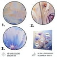 thumbnail image 3 of Designart "Purple Cornflowers love expression III" Floral Metal Wall Decor, 3 of 5