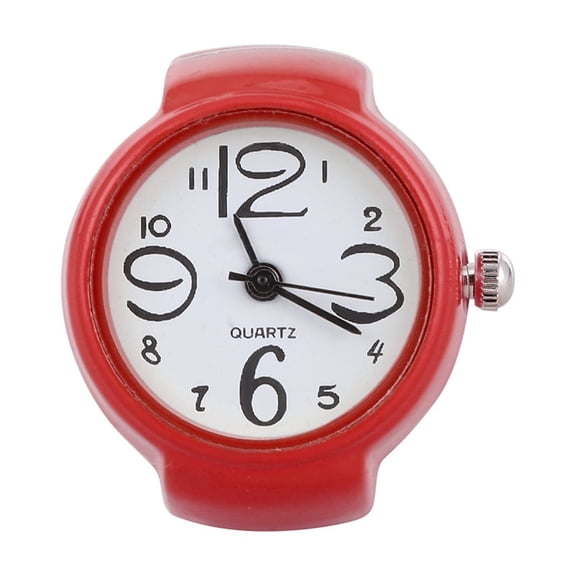 IMIKEYA 1Pc Unisex Red Watch Shaped Finger Ring Fashionable and Practical