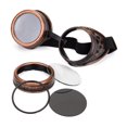 thumbnail image 1 of C.F.GOGGLE Kaleidoscope Goggles Steampunk Welding Goth Cosplay Vintage Goggles Rustic, Black, 1 of 4