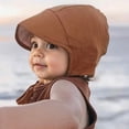 thumbnail image 4 of Gyujnb Linen Baby Sun Hat Breathable Adjustable Tie Bonnet for Spring Summer Daily Wear, 4 of 4
